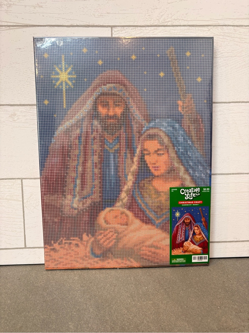 Christmas Nativity Diamond Art Canvas Kit Wall Decor